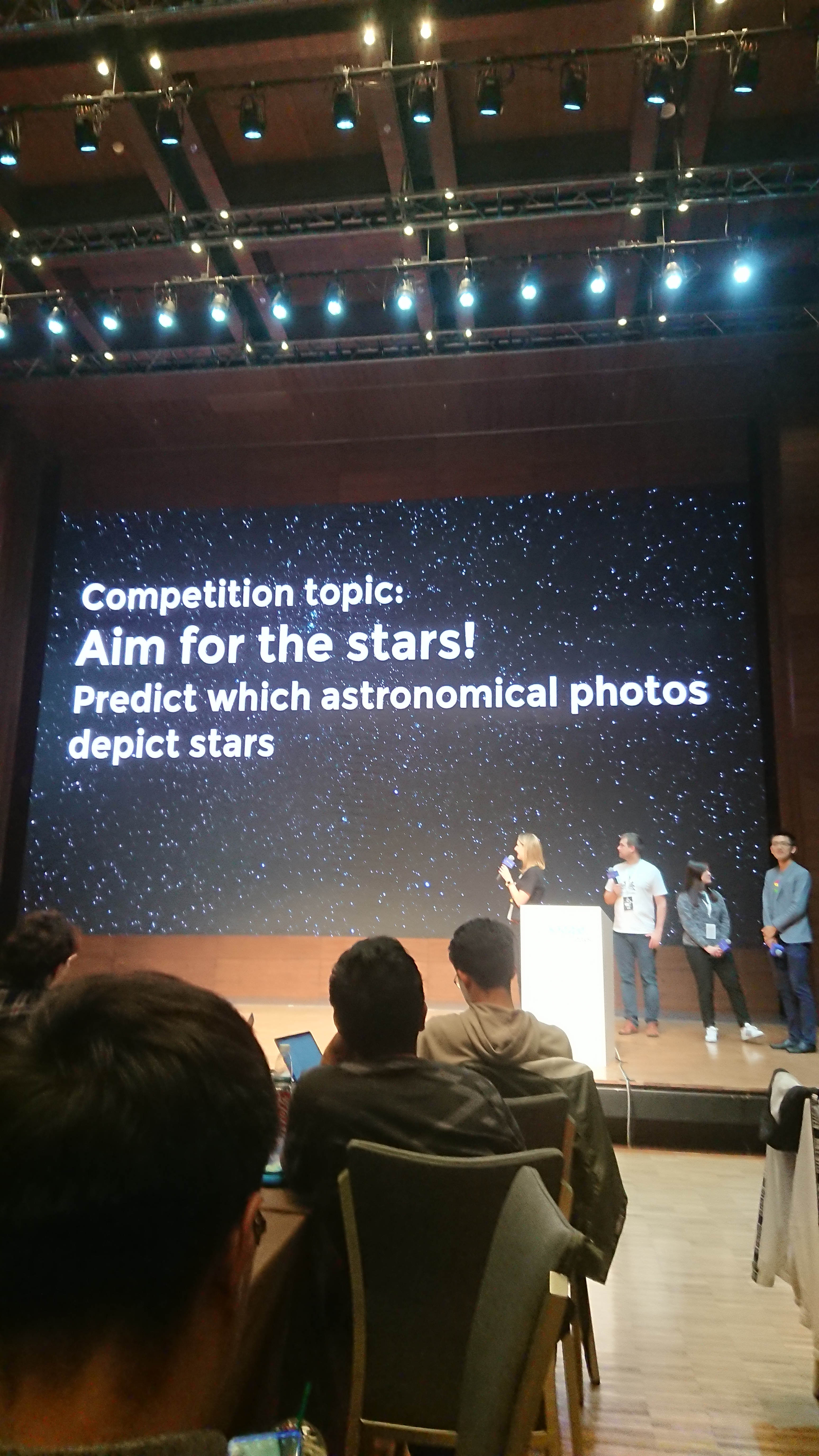 Announce of competition title on day 2